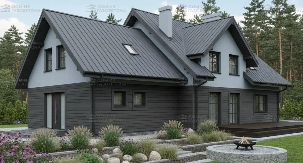 Проект Двухэтажный дом 21 на 13, 297 м2