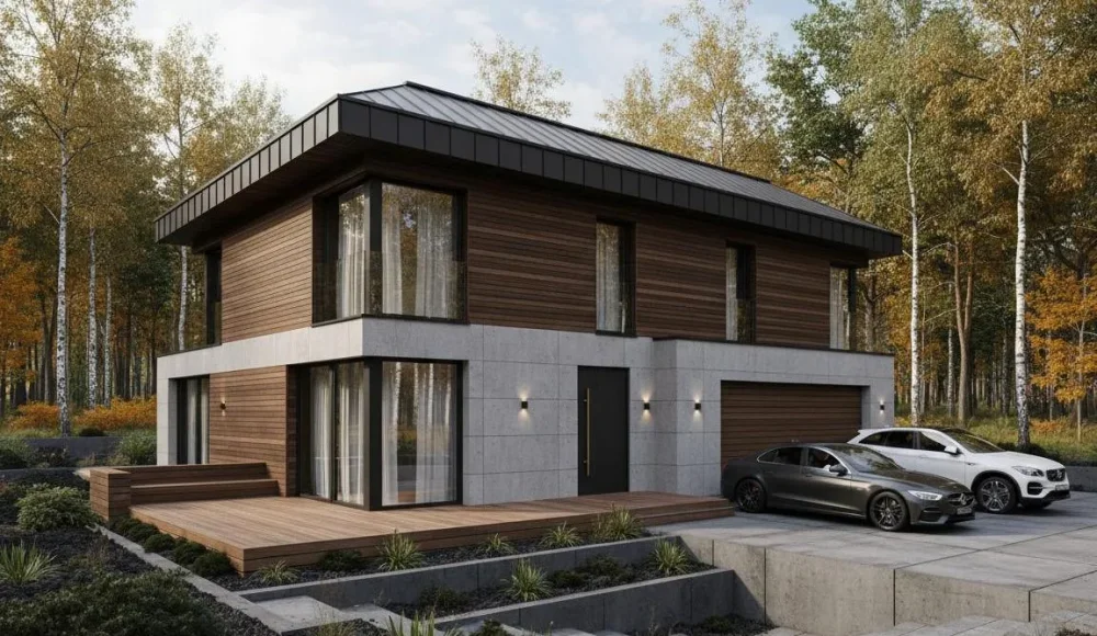 Проект Двухэтажный дом 12 на 10, 261 м2