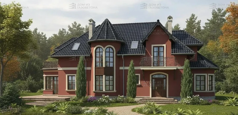 Проект Двухэтажный дом 16 на 12, 178 м2