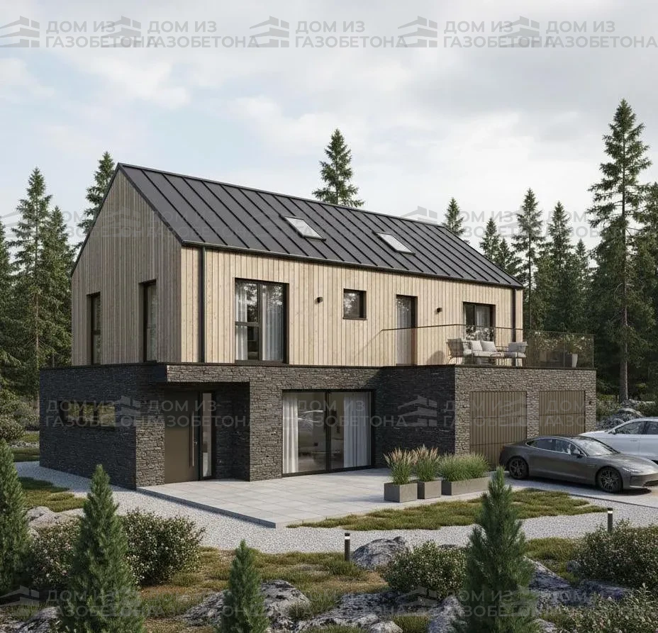 Проект Двухэтажный дом 11 на 13, 142 м2