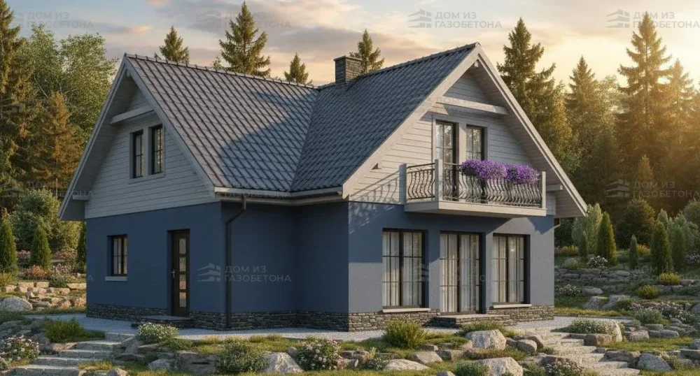 Проект Двухэтажный дом 12 на 11, 145 м2