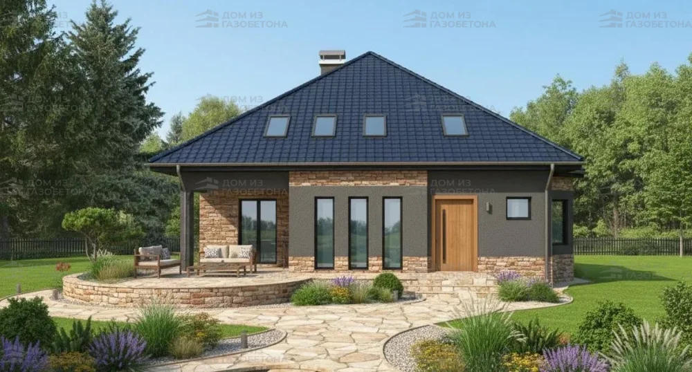 Проект Двухэтажный дом 12 на 16, 195 м2