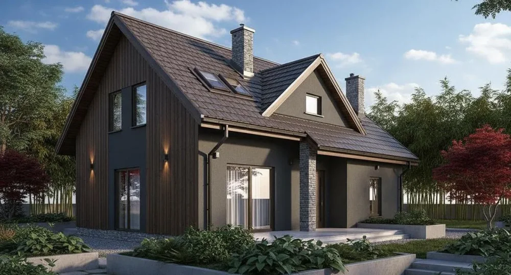 Проект Двухэтажный дом 12 на 12, 139 м2