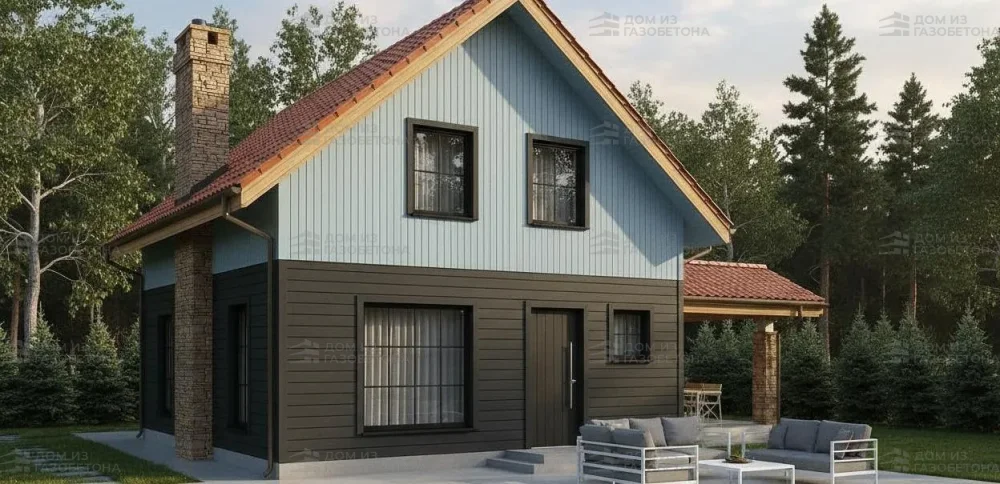 Проект Двухэтажный дом 11 на 10, 142 м2