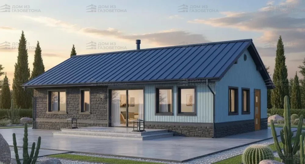 Проект Одноэтажный дом 12 на 10, 99 м2