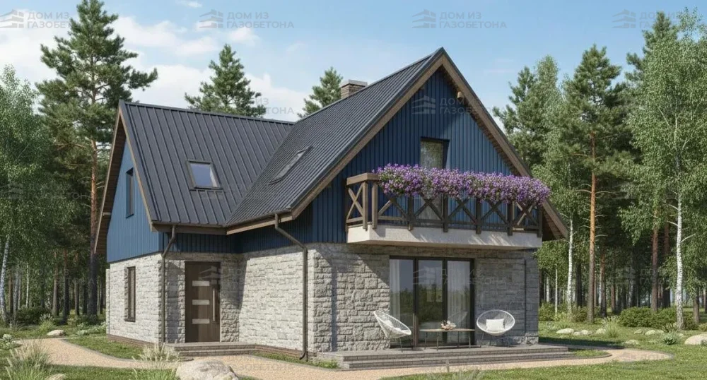 Проект Двухэтажный дом 9 на 15, 153 м2