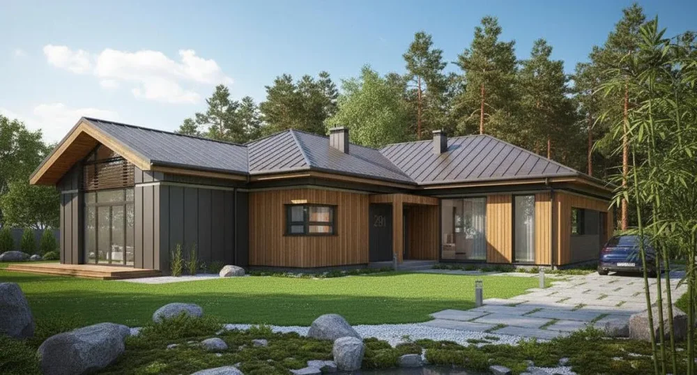 Проект Двухэтажный дом 19 на 25, 357 м2