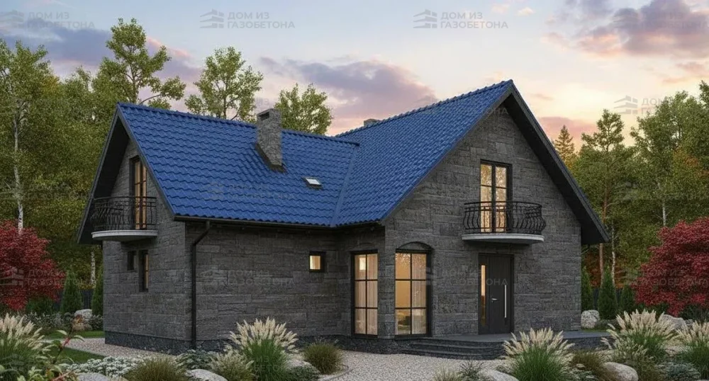 Проект Двухэтажный дом 14 на 10, 178 м2